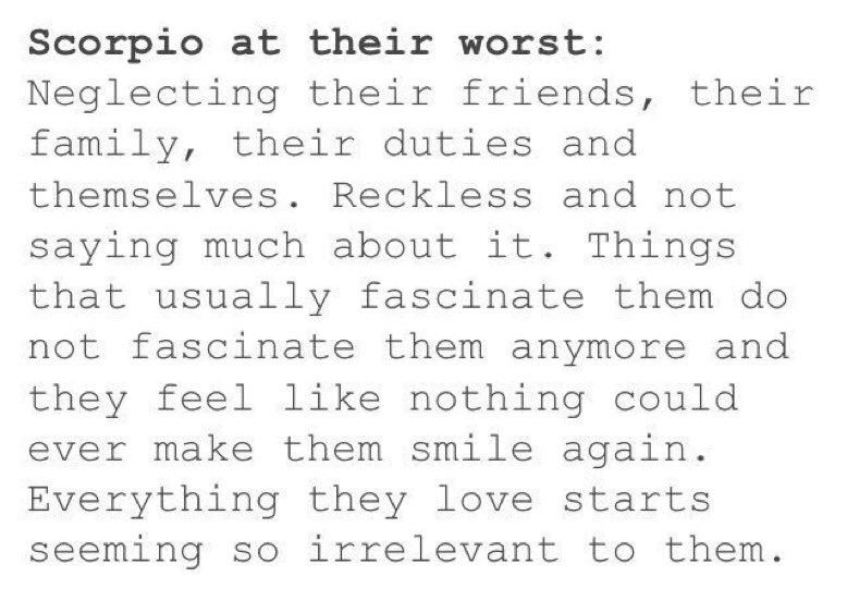 zodiacrule's tweet photo. Scorpio at their best and their worst https://t.co/3jlTyuaAZS
