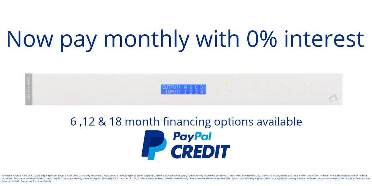 HDANYWHERE's tweet photo. Pay monthly for your mHub. Spread the cost of your #smarthome across 6, 12, 18 or 24 months. https://t.co/4C7BIUikyD https://t.co/Cfg2s6thcw