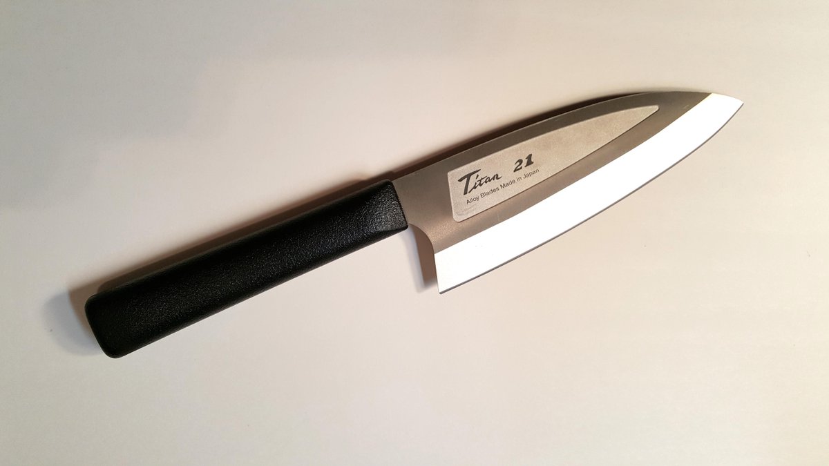 proclick's tweet photo. Titanium Silver Ceramic Alloy Hybrid Deba Knife GD-16, NEW, Blade… https://t.co/BNrRpyGYlG #SAABRNY #DIAMONDTITANIUM https://t.co/bRRbDgznv0