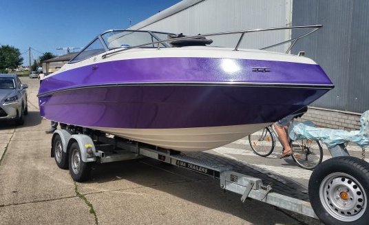 PyramidDisplay's tweet photo. Our @MACtac_Graphics range of self-adhesive #TuningFilms, also designed for boat wraps. Tried and tested #boatwrap https://t.co/uuVNkUtdRE