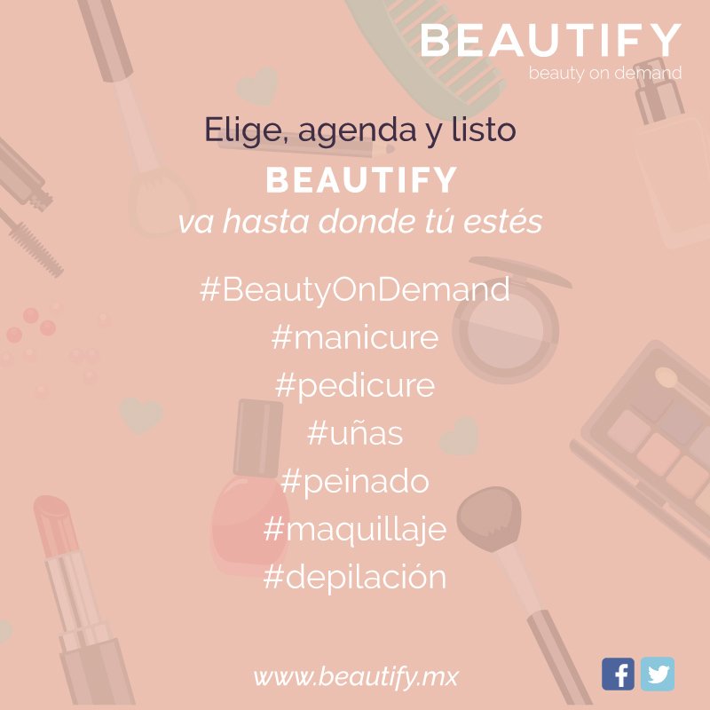 Beautifymx's tweet photo. #ComienzaLaSemanaYYo voy planeando mis citas de belleza #OnDemand con mi #UberDeLaBelleza @Beautifymx #BeBeautify https://t.co/sDnUL2Ch7S