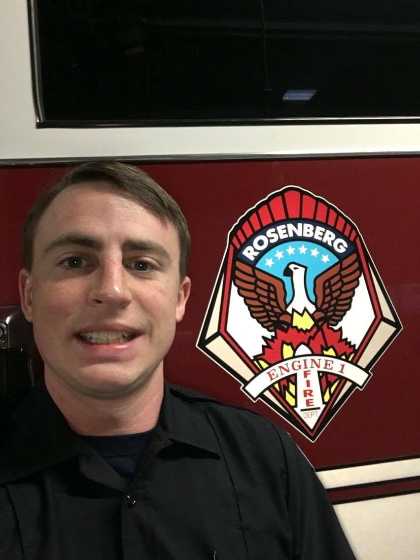 rgffoundation's tweet photo. Recent #RGFA Graduate Michael Ondruch begins his employment with @RosenbergFire! Congrats! #TomorrowsHeroes #RGFF https://t.co/IZ8fsj7tmV