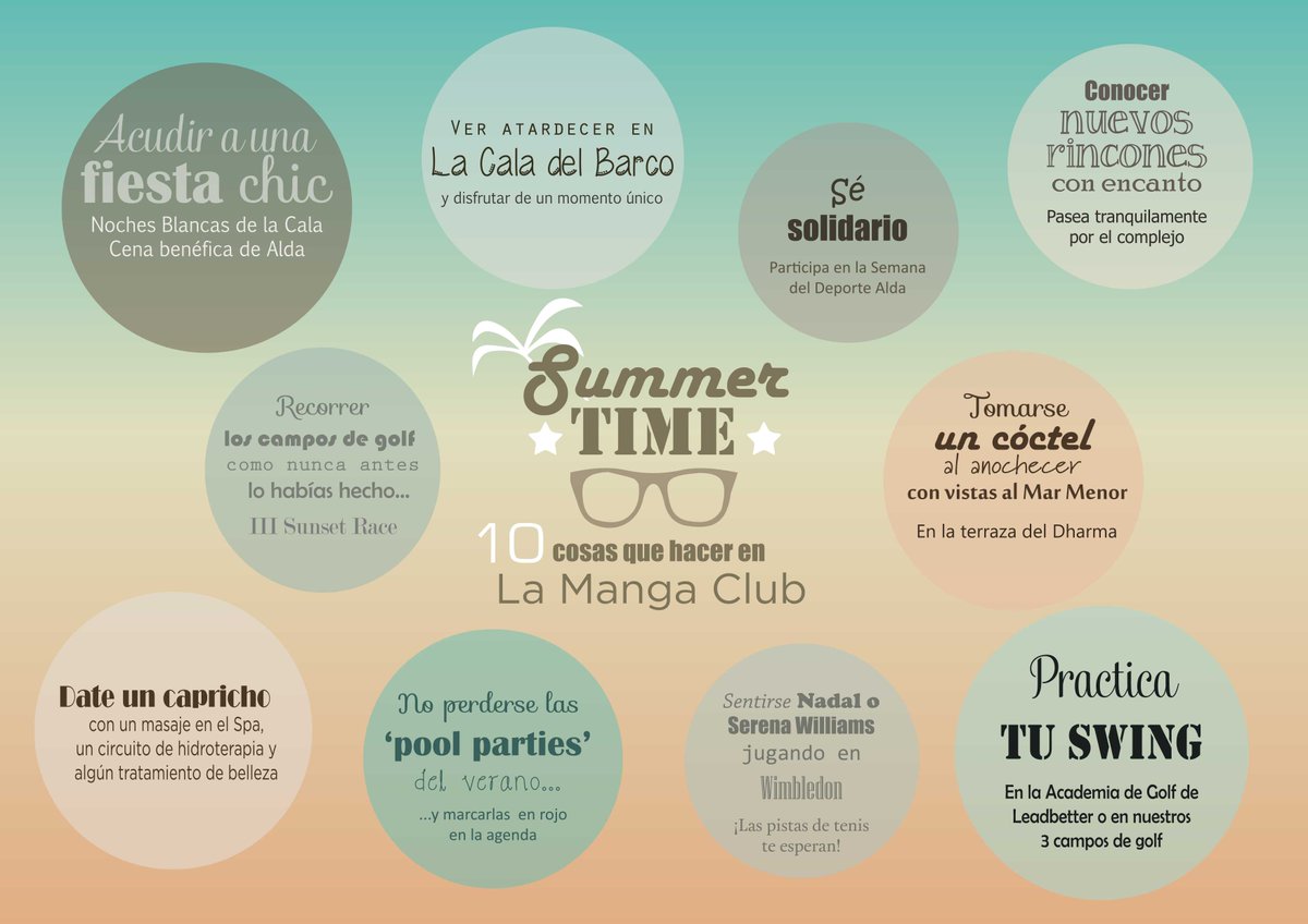 10 cosas que hacer en verano en @LaMangaClub #elveranohallegado #lamangaclub bit.ly/1sJboD7
