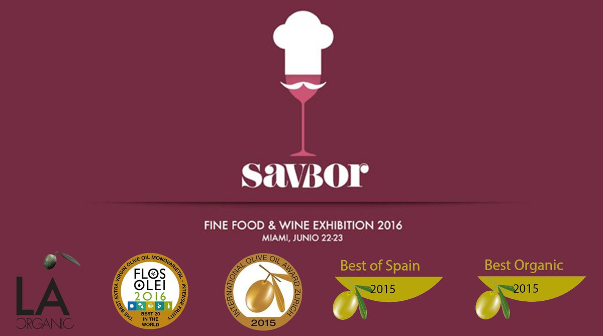 Visit our #LAOrganic booth at Feria #SAVBOR in the DoubleTree Hotel in Miami June 22-23!