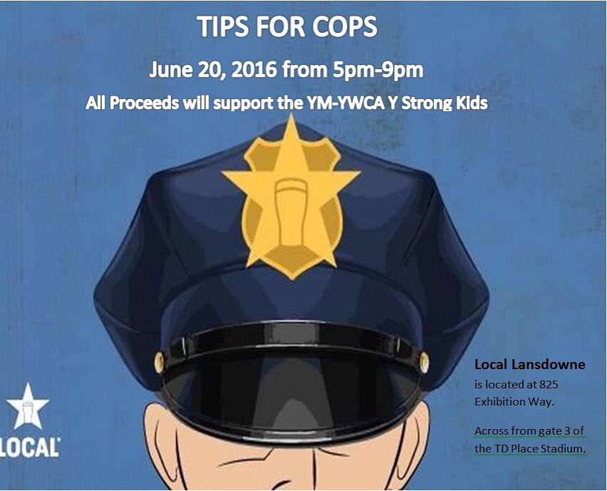 itsmisschriss_'s tweet photo. Today is the day!!! Come out to @LOCALLansdowne to support the @YMCAYWCA_Ottawa #ystrongkids campaign! #tipsforcops https://t.co/VVVFepuKVB