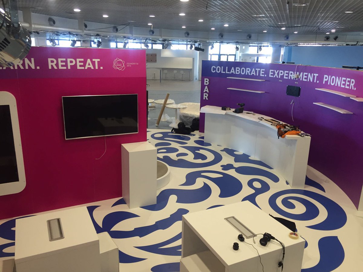 UnileverFoundry's tweet photo. *Sneak peek* The build is underway for the #Foundry50 Innovation Hub at Cannes! https://t.co/fYSG9bVoxd