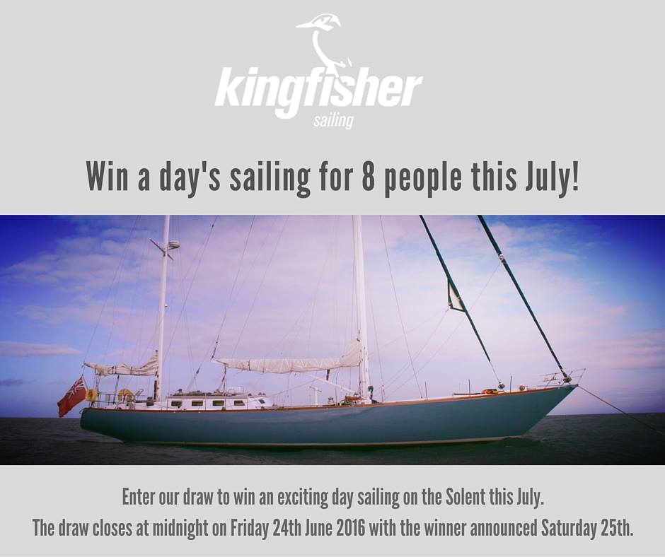 SailKingfisher's tweet photo. Don't miss the chance to win a day's sailing for up to 8 people this July! https://t.co/q81X9UFN9R … #sailinglife https://t.co/Qbnrbbyrba