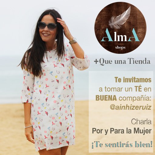 CentroMaxCenter's tweet photo. El miércoles a las 17.30h ven a #AlmaShop y disfruta con la bloguera @AinhizeRuiz ¡Por y para la mujer! https://t.co/LtojtraRMI