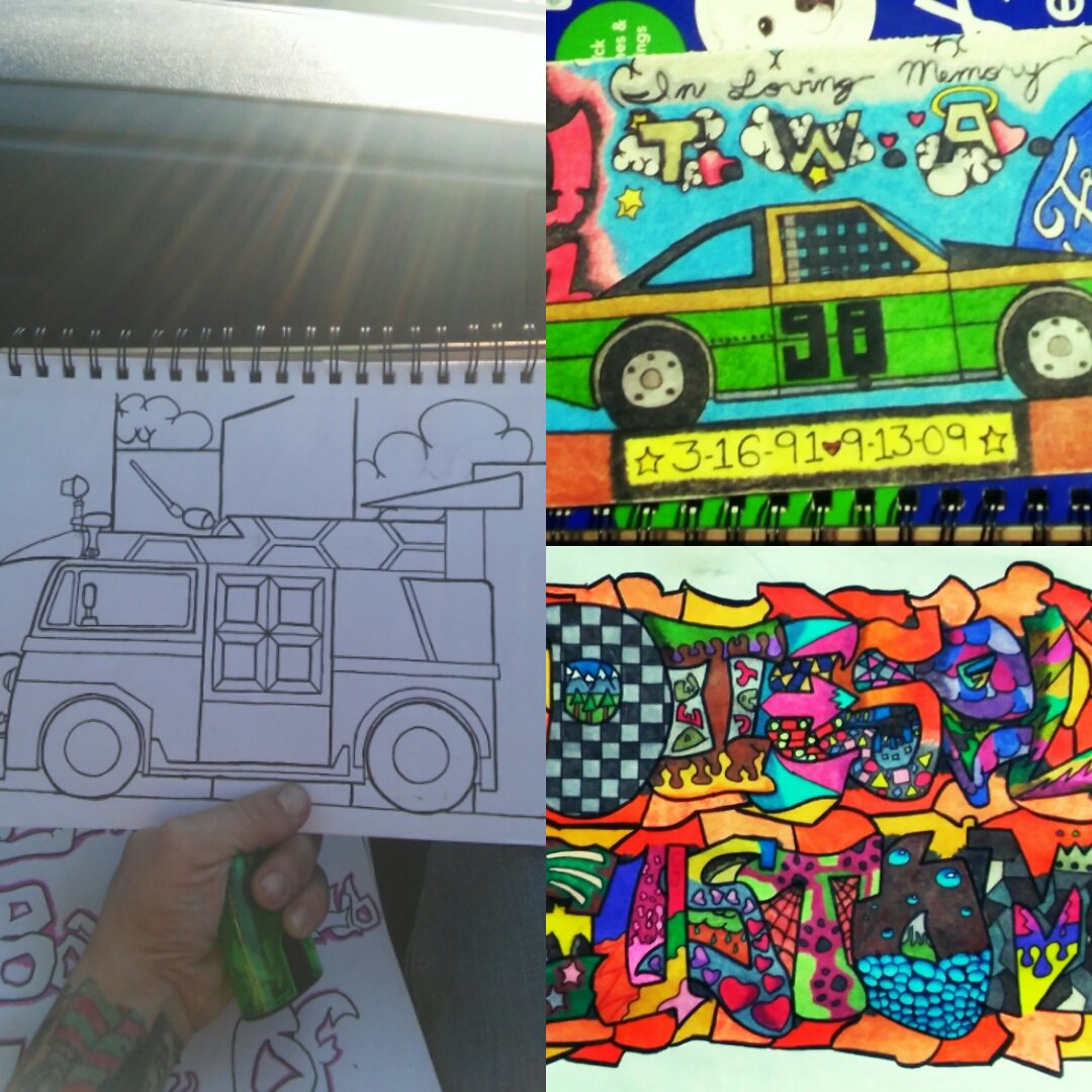 djterry18's tweet photo. Some of my new art #tmntvan #riptwa #dieselcustom https://t.co/hQn6G2COSB