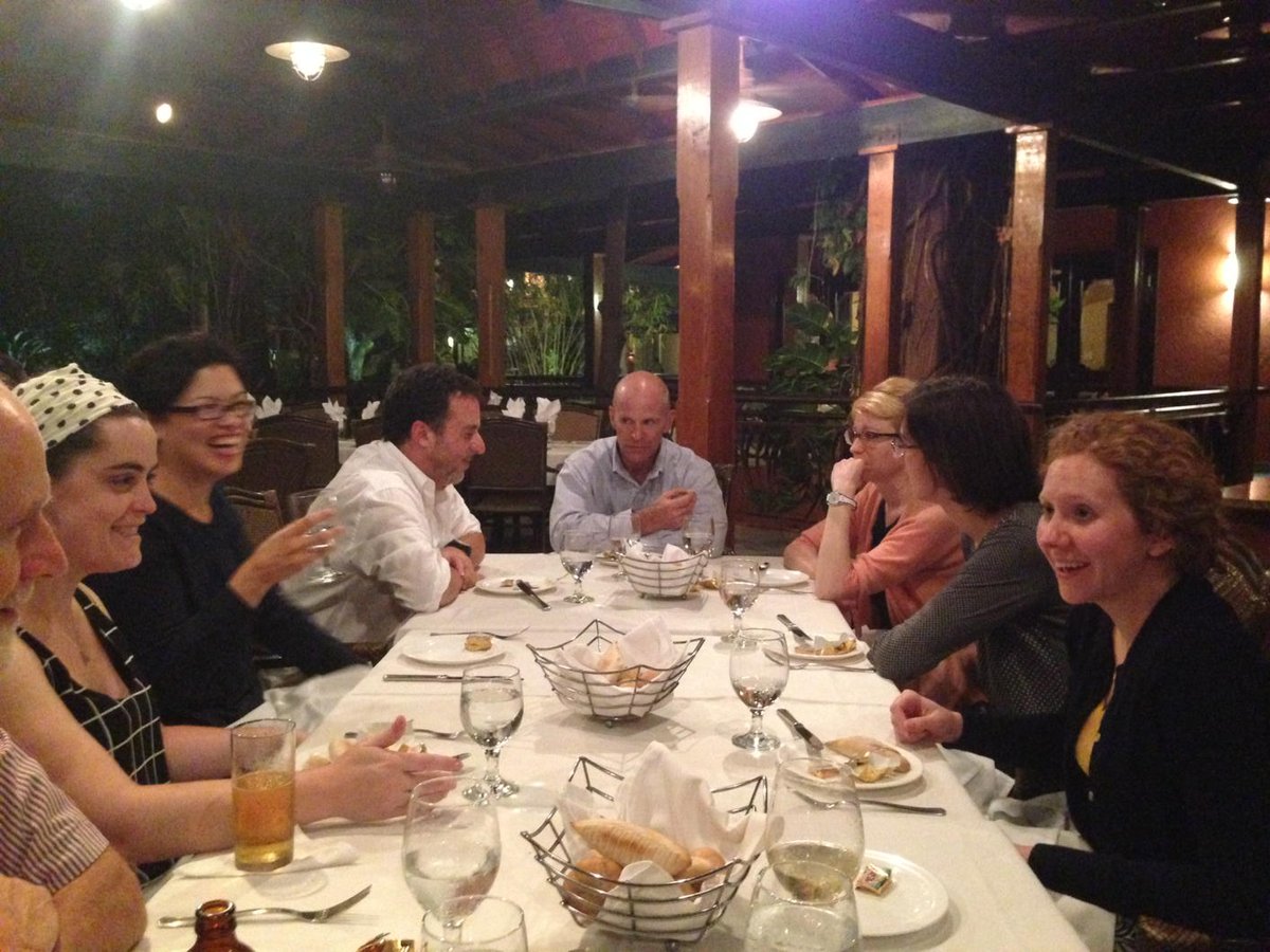 FAC delegates planning and discussing 3 day field trip in Haiti.  Excellent first day