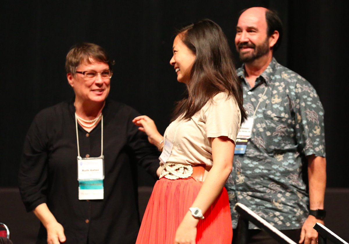 oceansolutions's tweet photo. Congrats again @mkmorikawa of @HopkinsMarine for winning a @ICRS2016 student award for talk on #coral restoration! https://t.co/8TFwp8jy0d