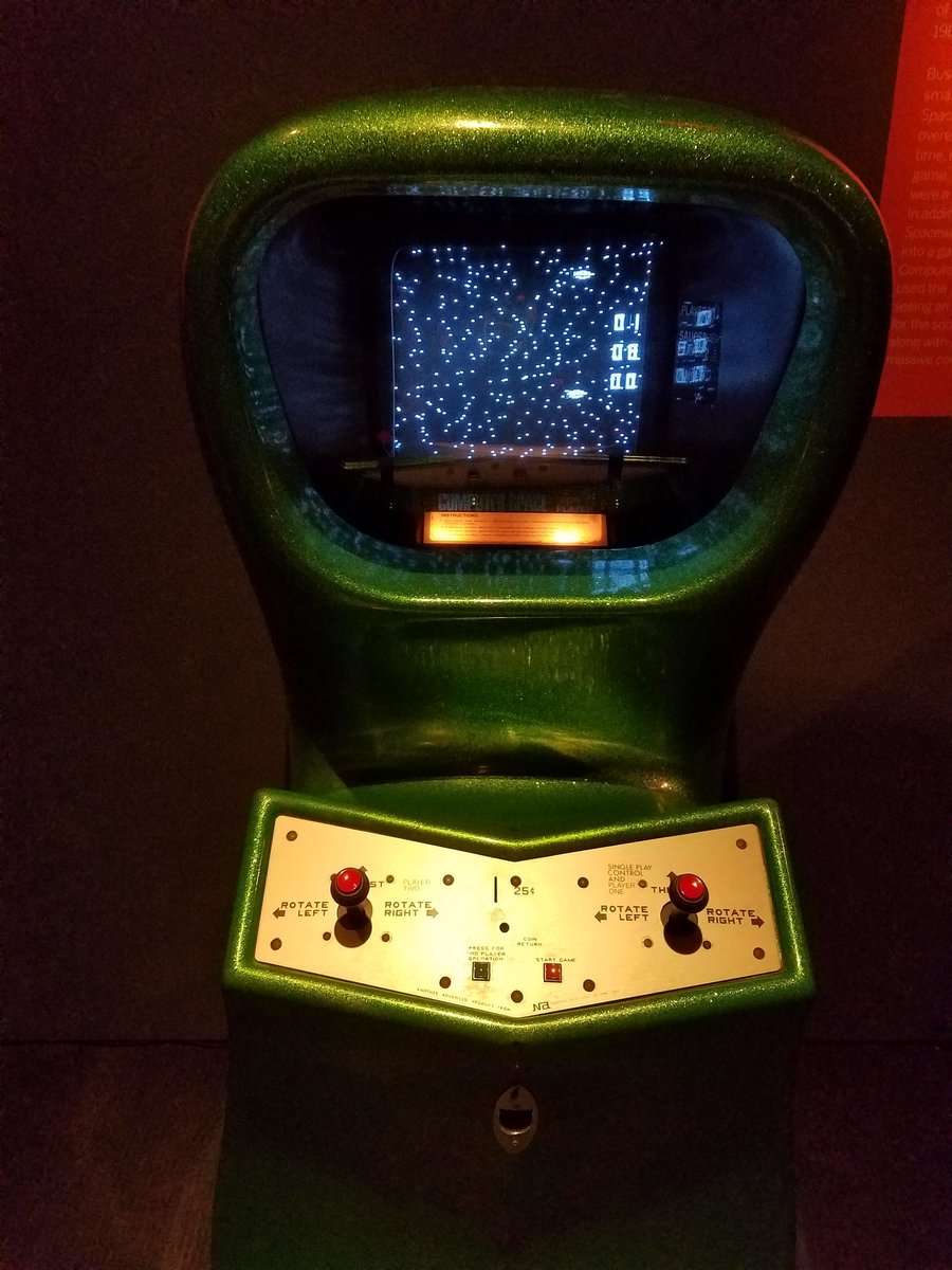Jonn Nubian ® on Twitter: "Computer Space (1971), the first coin-operated  video arcade game, at the @MovingImageNYC #videogames  https://t.co/to4vx7hb2c" / Twitter
