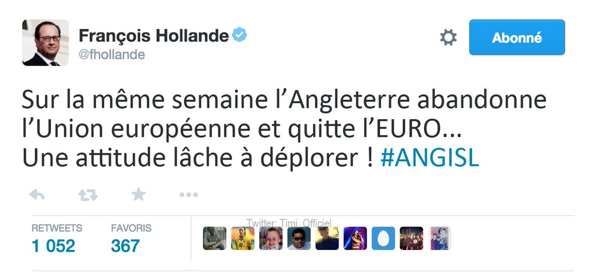 Il force quand même Hollande parfois ! #ANGISL