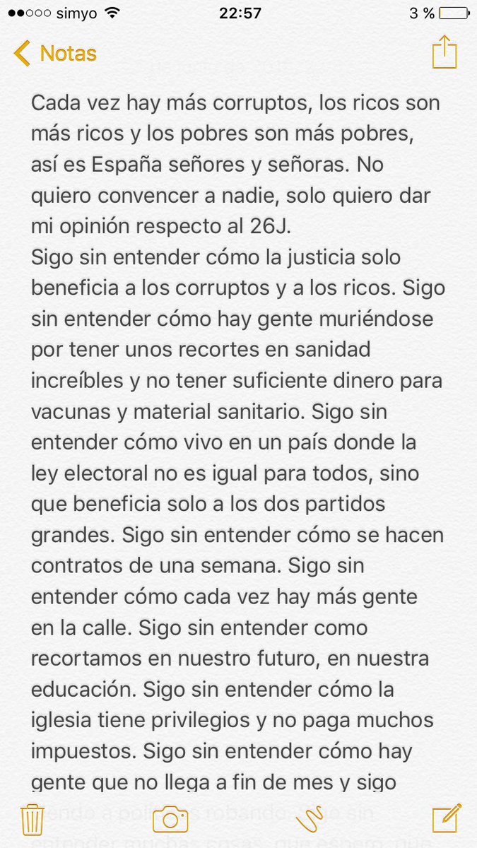JordiFerr98's tweet photo. Mi opinión respecto al 26J. https://t.co/IYfHesstwY