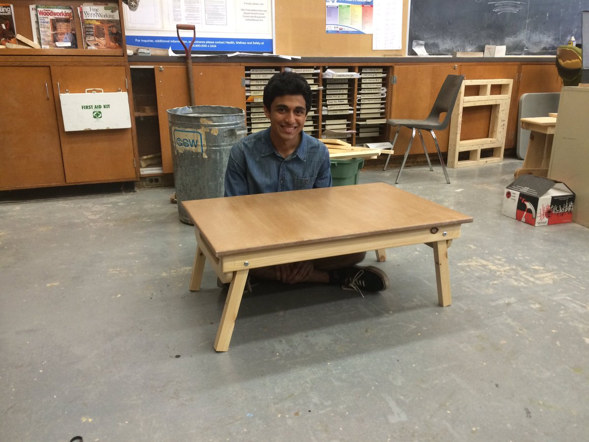 Farid's #handpainted cabinet, Gurshandeep's #deckbox  and Aaliyan's folding leg table for homework/TV <a href="/bcssbucks/">bcssbucks</a>