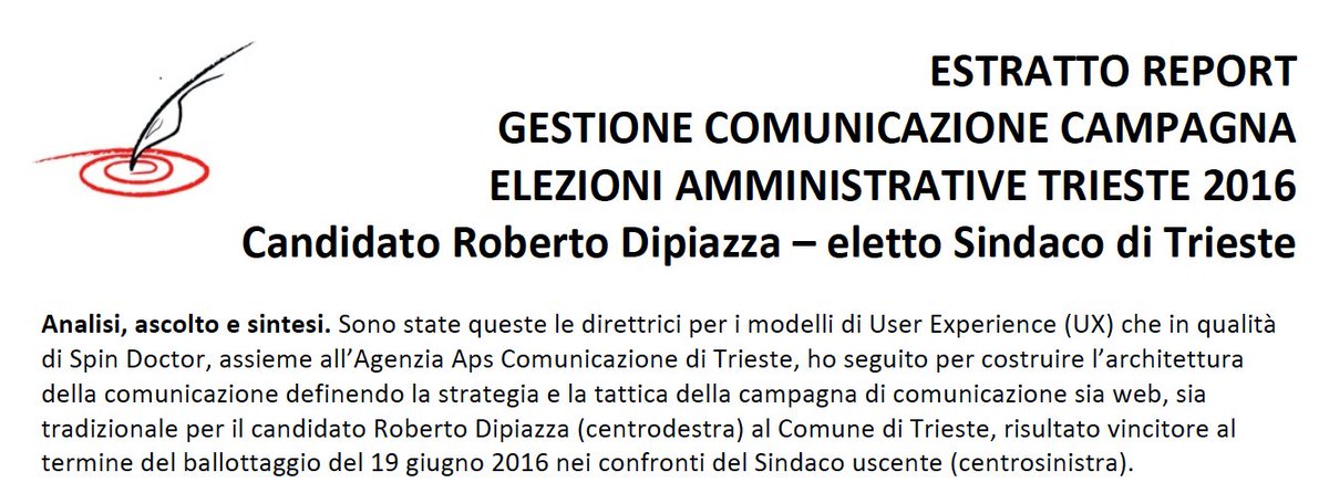 La User Experience #UX applicata alla strategia di #comunicazione del Sindaco di #Trieste - bit.ly/2908VQC