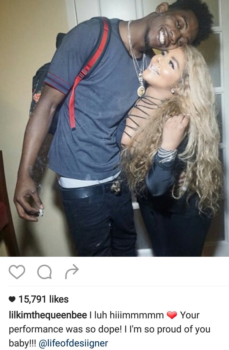 HipHop_Chamber's tweet image. It looks like Desiigner &amp;amp; Lil Kim are dating. 🤔🤔🤔