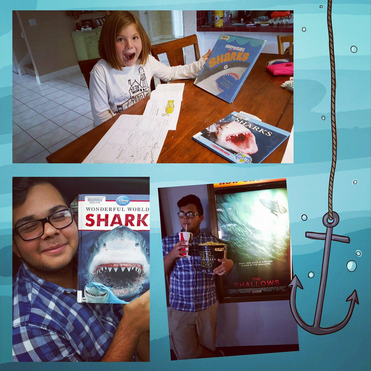 0316_ally's tweet image. Shark Week---Day No. 1🐋🐳🐬🐡🐠🐟 #SharkWeek2016 #FavoriteWeek #SharkAttack #ReadingFun
