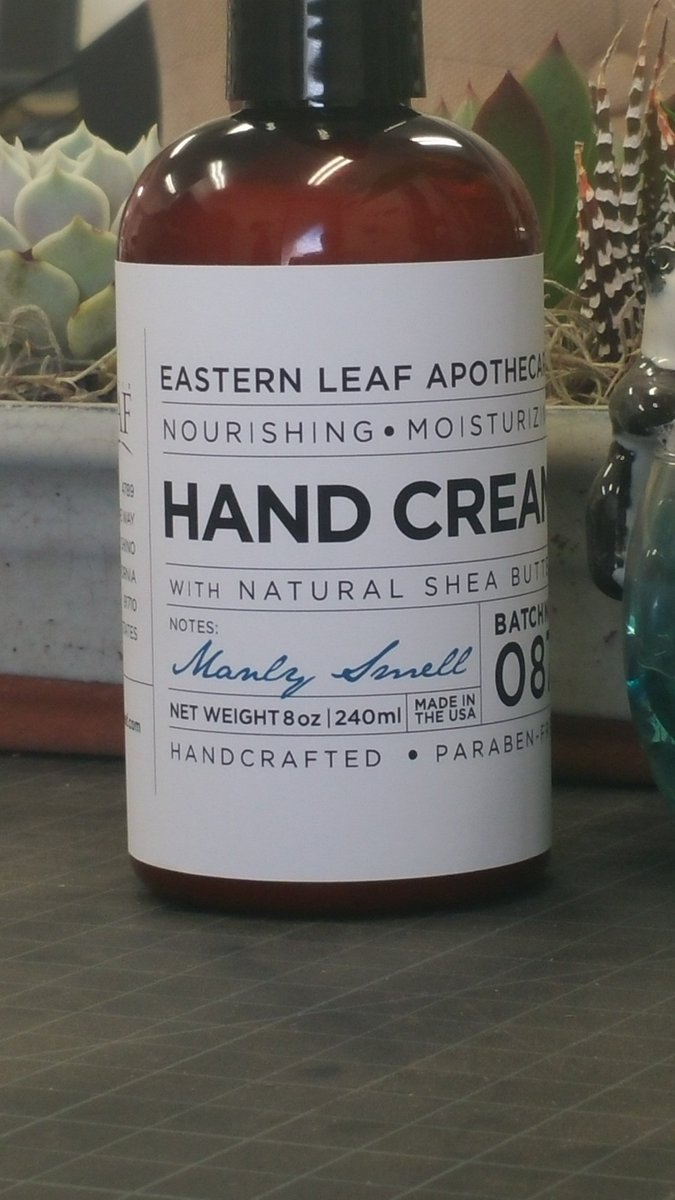 easternleaf's tweet photo. We asked our #apothecary artisan to make us a hand cream that was a little more manly, this is what we got. https://t.co/izVCsnnvEZ