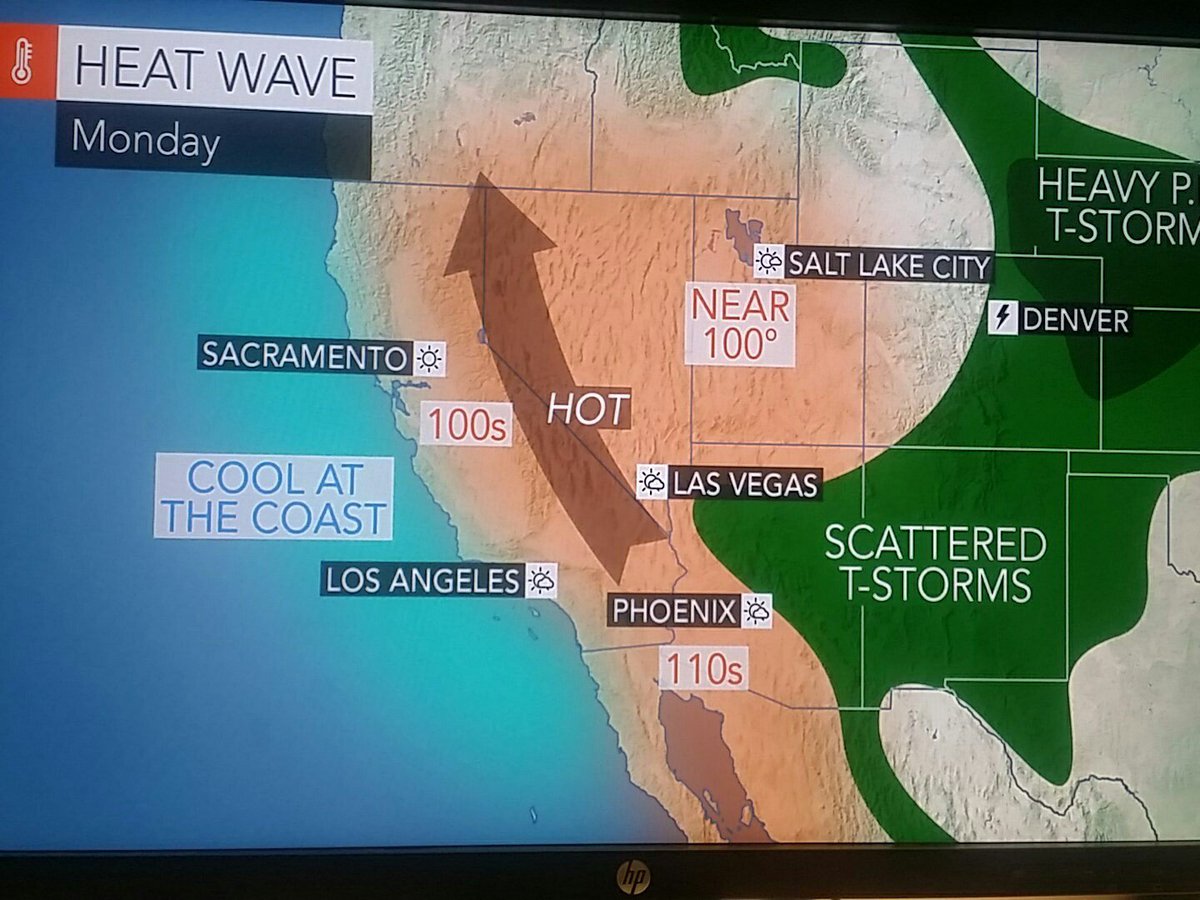 7steps2quit's tweet image. Heat wave hits Southwest. #Accuweather #wnnfans