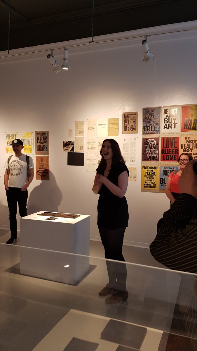 LindellSmithHFX's tweet photo. @lpghfx " Rolling Onward" Opening A Dawson printshop retrospective. Amazing job Katherine! @NSCADUniversity https://t.co/ZtEzUaRluV