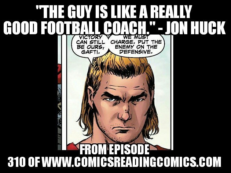 crcpodcast's tweet image. From episode 301 of comicsreadingcomics.com. we read &amp;amp; make fun of #X-OManowar #1Read along with us @ComicBlitzApp w