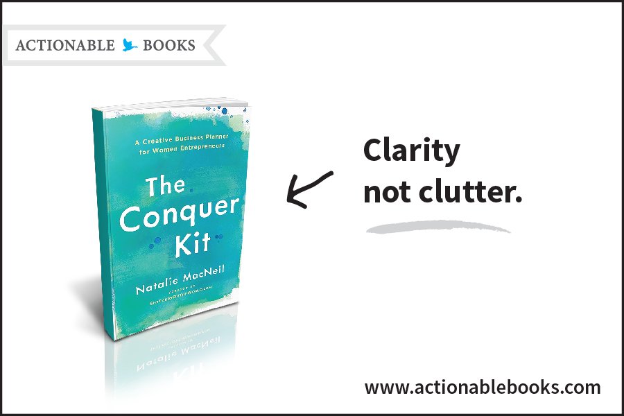 actionablebooks's tweet photo. Be VERY clear about your #goals! #Summary of #TheConquerKit @amyssisterkate @nataliemacneil https://t.co/u2bdezG7KV https://t.co/zi9nZGEBra