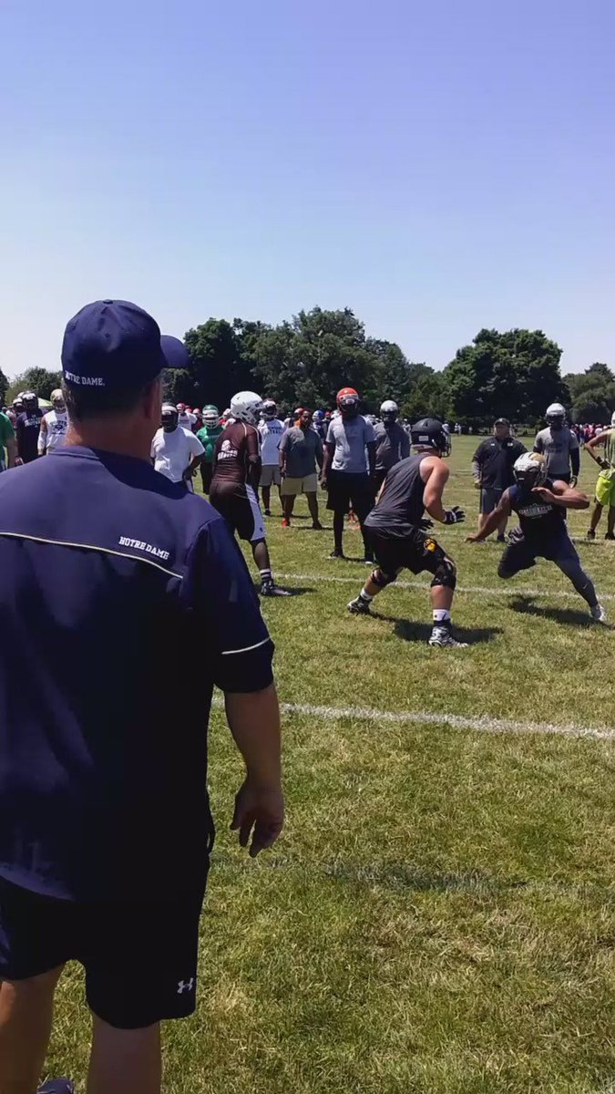 Got in great work <a href="/NDFootball/">Notre Dame Football</a> Linemen Challenge against tough OL <a href="/jluggnut/">Josh Lugg</a> Enjoyed competing against you!!! 😈💪🏽👌🏽