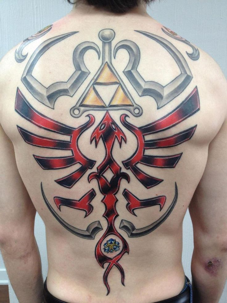 Asha Tank Tattoo  Hylian shield and master sword for Andy   Facebook