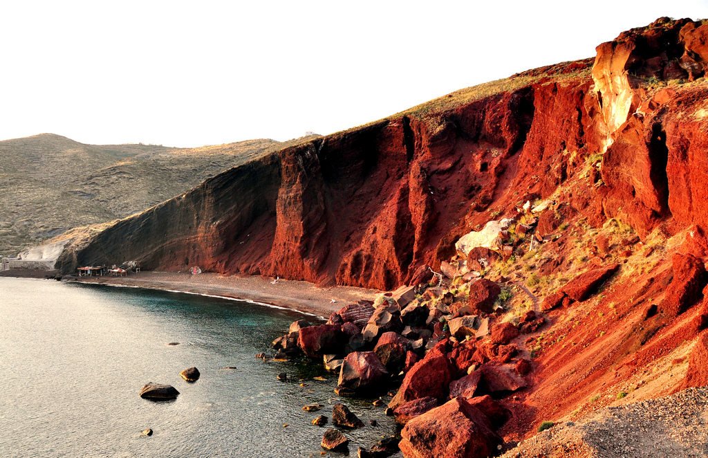 Red Sand Beach, Santorini, Greece