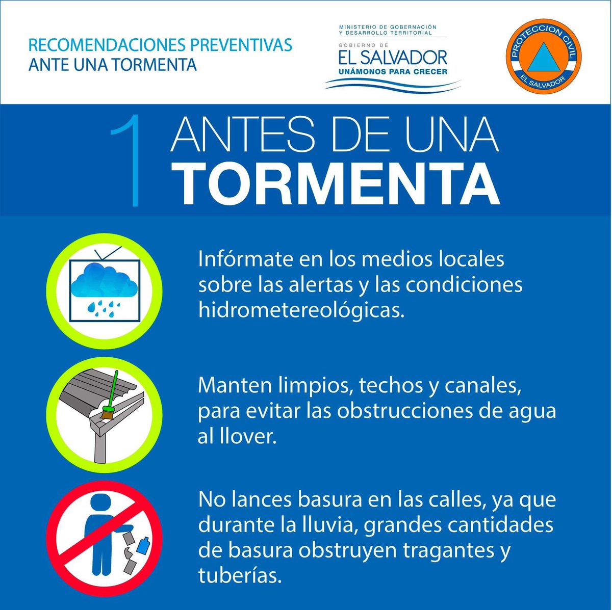 ¿Qué hacer antes y durante una tormenta? Recomendaciones preventivas ...