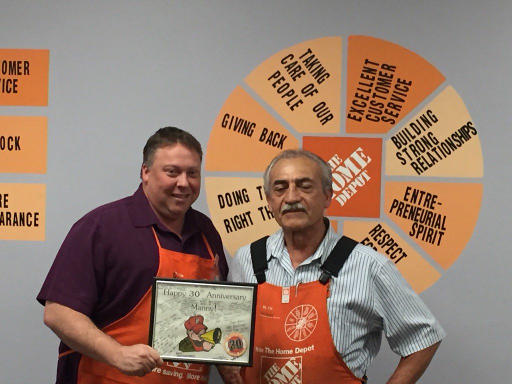 Celebrating Manny's 30th anniversary with the company! Thank you for all your amazing customer service!