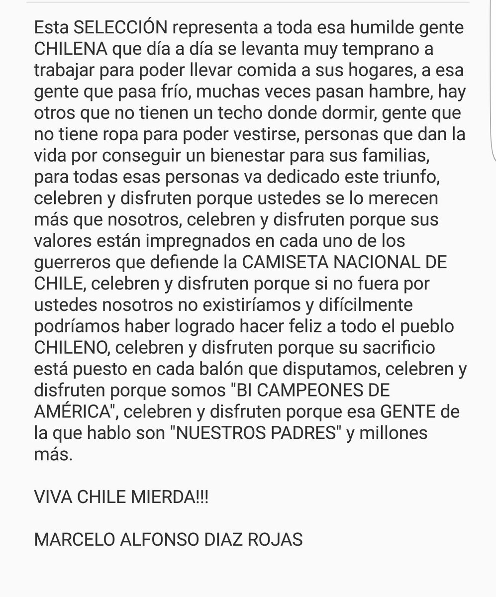 profeclaudio_cl's tweet photo. Leyeron esto del jugador Marcelo Díaz? https://t.co/3zXFXkFsYq