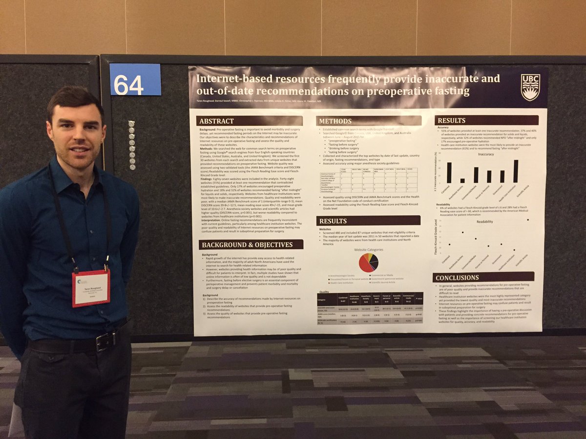 anesthres's tweet photo. Proud of the anesthesia research on display from VGH at #CAS_SCA2016 @DrRayTang @difficultAW @kvmayson @VCHResearch https://t.co/ZvtyBZNFjq