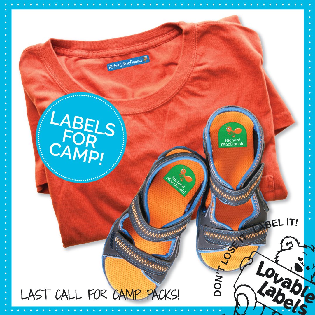 mylovablelabels's tweet photo. Last week to grab the limited edition Camp Pack before its gone! #summercamp #labels4kids https://t.co/gjxdOcq50y https://t.co/n15Eja3f9n
