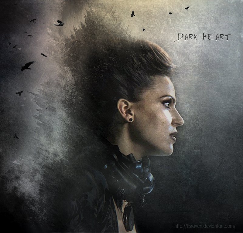 DARK HEART  ❤️  thank you for the #fanart #LilsRaven
 #EvilRegals 🤘🏻💋
