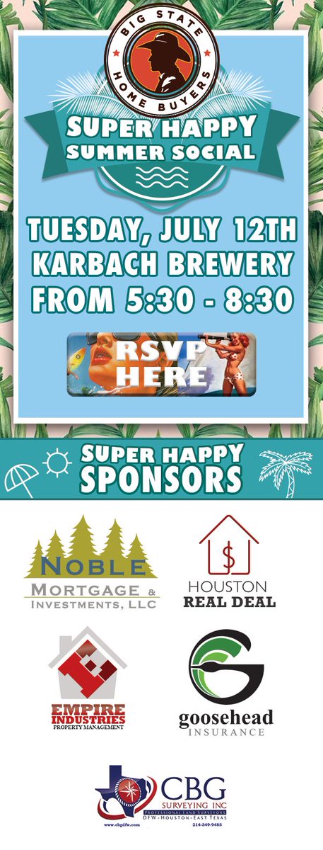 NobleMortgage's tweet photo. We're looking forward to sponsoring another exciting happy hour! RSVP here: https://t.co/ZzlWXlgtfl #bshb https://t.co/suqWSSssQF