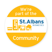 <a href="/tommyandlottie/">tommy & lottie</a>: Are you a member @StAlbansBizness £5 of m'ship goes to <a href="/HomeStartSA/">Home-Start St.Albans</a> just got our badge #HertsHour