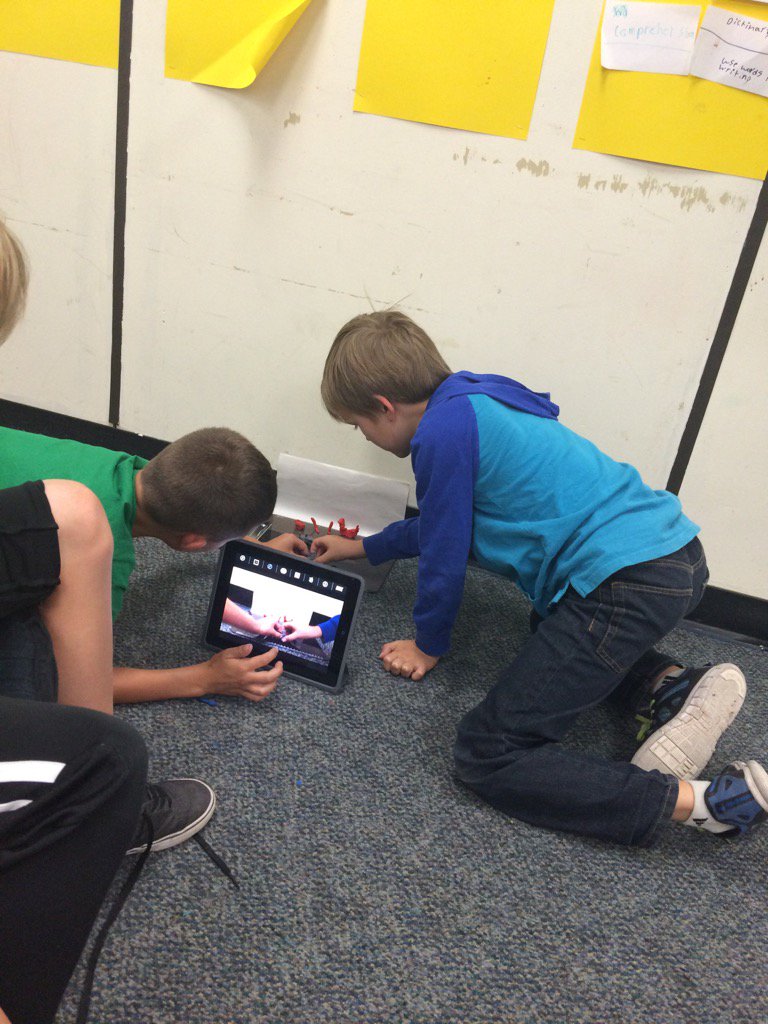 "You have to make the movements so slow to make it look realistic!" #CBEliteracy