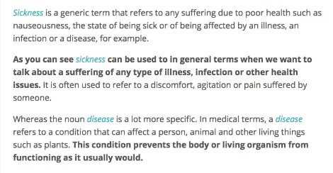 Myenglishteacher Eu Disease Sickness Illness Difference Myenglishteacher Eu T Co Mfxmxu16n6