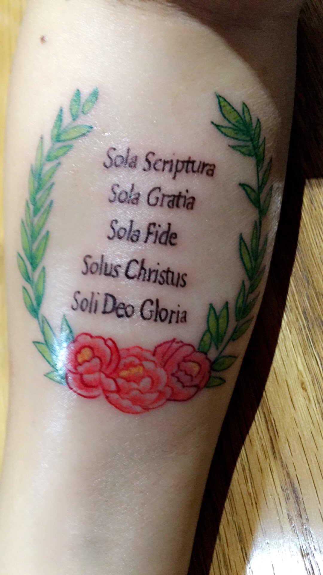 Sola fide sola gratia tattoo