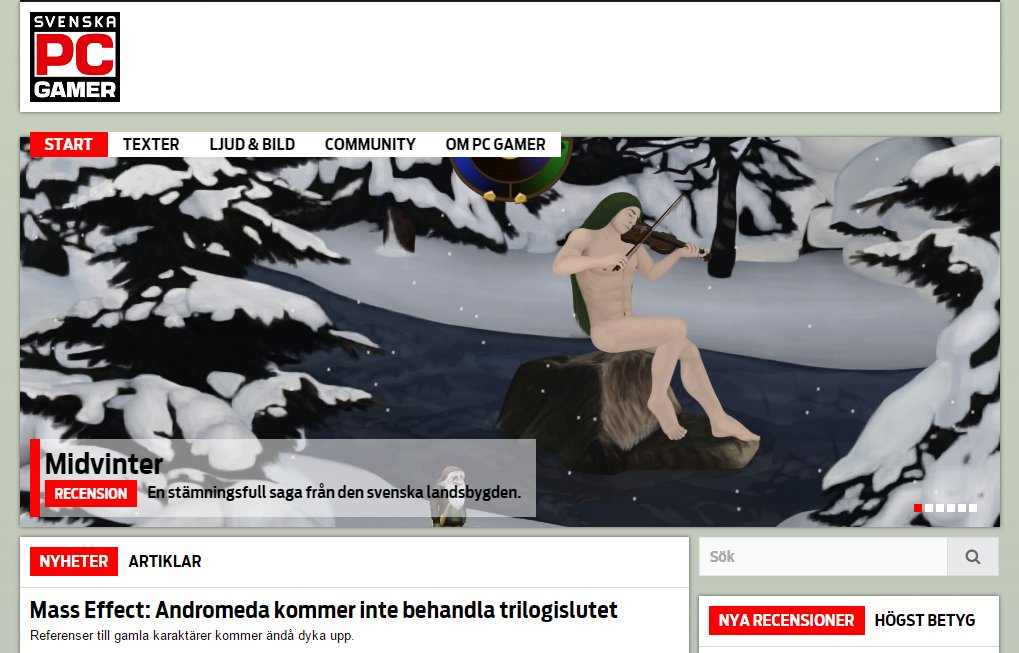 TalecoreStudios's tweet photo. #MidvinterGame on the front page? Uh, well, alright! Read Swedish @pcgamer's review here: https://t.co/PK7XQfq5Yp https://t.co/VyENMtvau0
