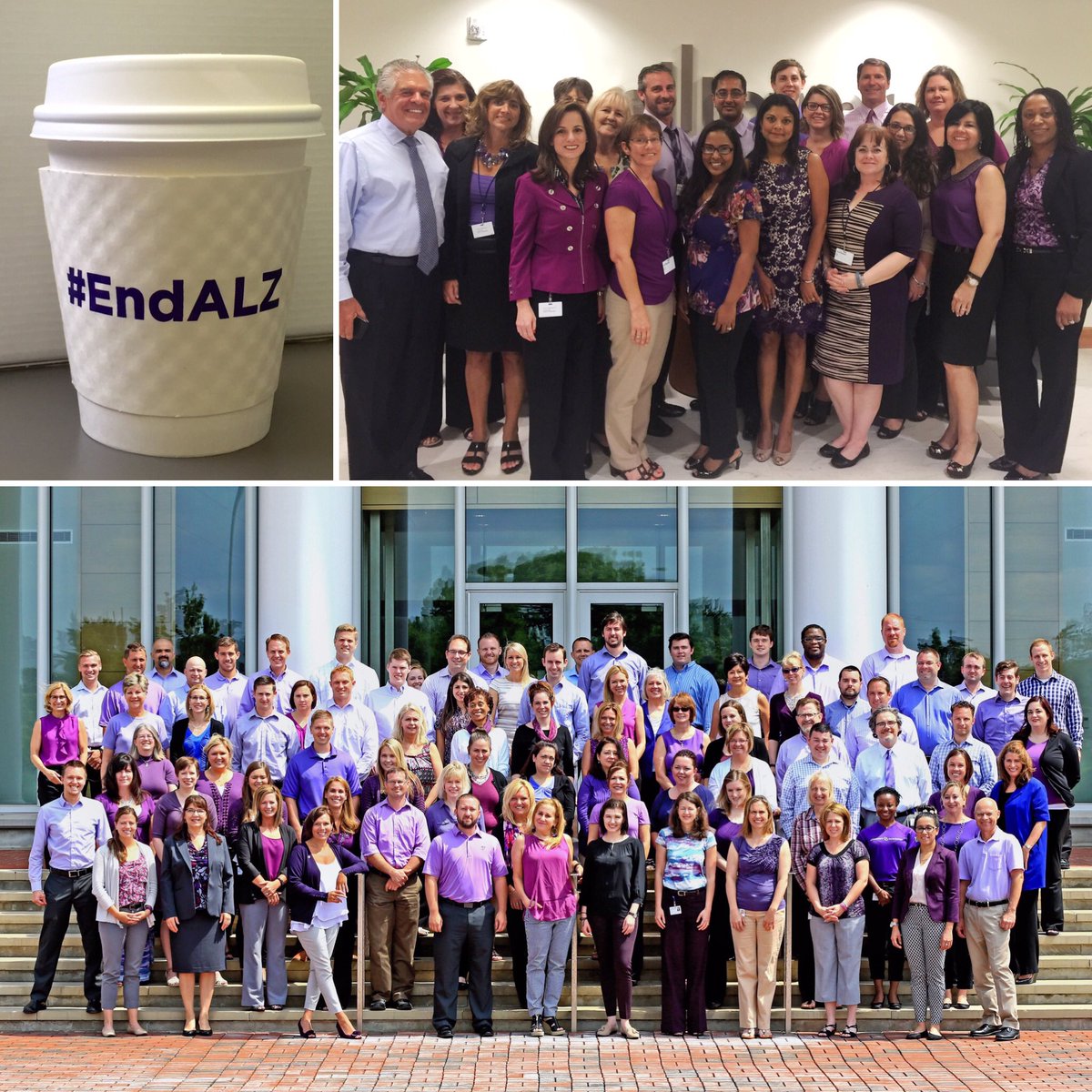 Welltower's tweet photo. Welltower employees around the country going purple to #ENDALZ on #TheLongestDay @alzassociation https://t.co/ByncaWkbVt