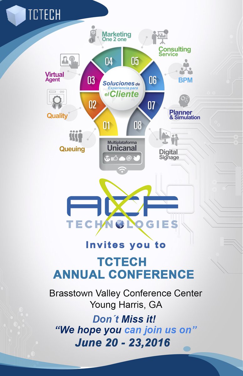 ACF_Tech's tweet photo. Come visit Today #TCTECH
ACF Technologies offers Customer Xperience Management (CXM) solutions! https://t.co/EWSs0YpP3f