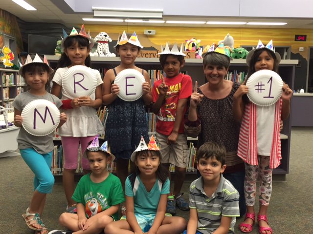 These Mavs joined summer library fun at MRE today . . . where were YOU?  #oneMRE  #mreALLin  @CUreading @DebHubble1