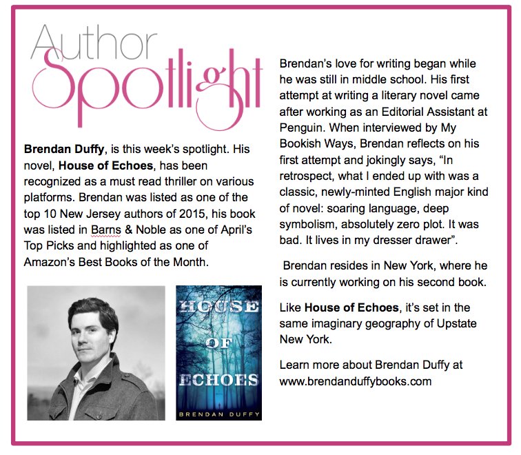 bookappisodes's tweet photo. This week's #AuthorSpotlight #BrendanDuffy #theHouseofEchoes #thriller  #bookappisodes https://t.co/IMj8ffJkIZ