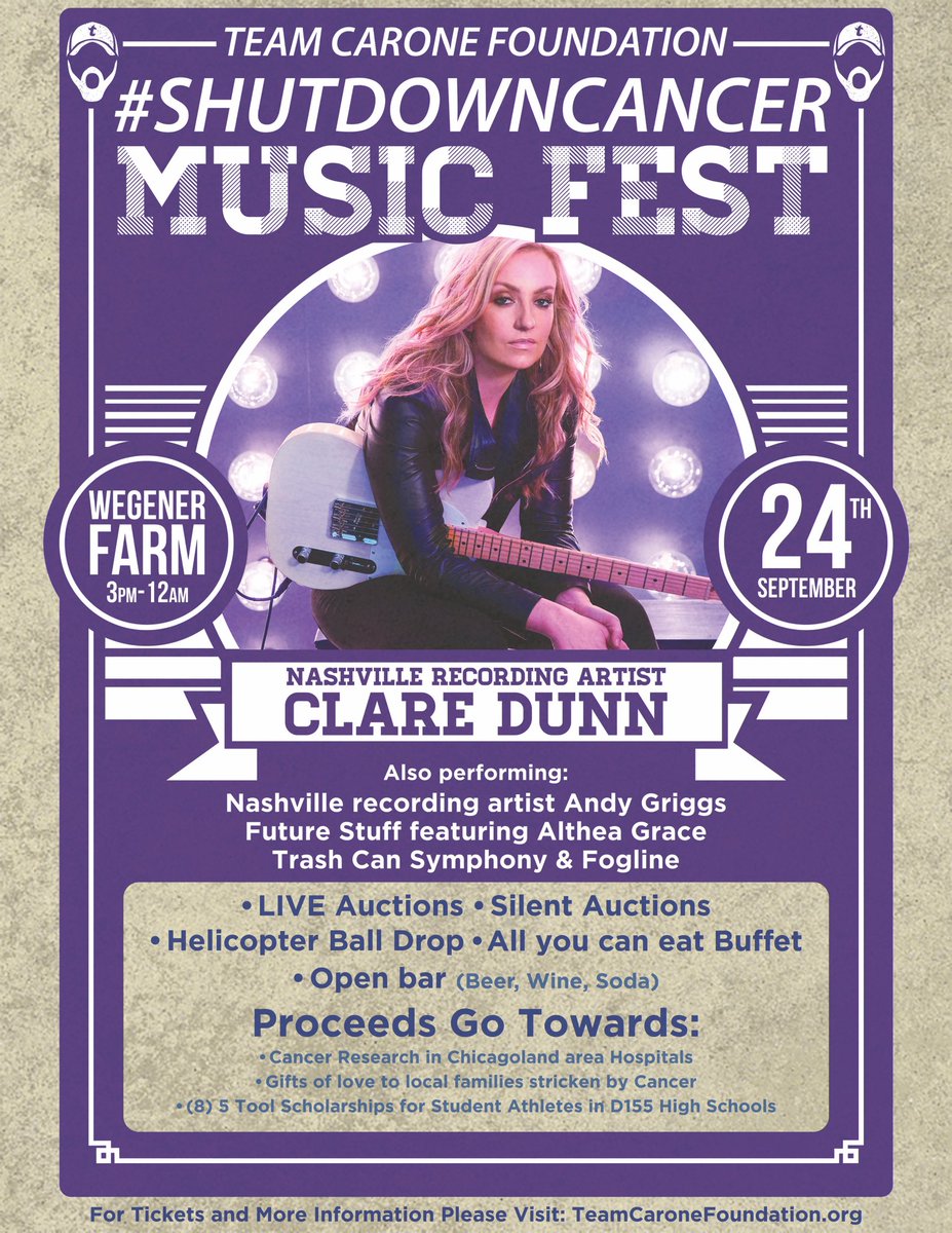 TeamCarone's tweet photo. Beyond excited to welcome @ClareDunnMusic to our charity event. For tickets go to: https://t.co/tkOGLpWNxx #tuxedo https://t.co/dKn15LAQAR