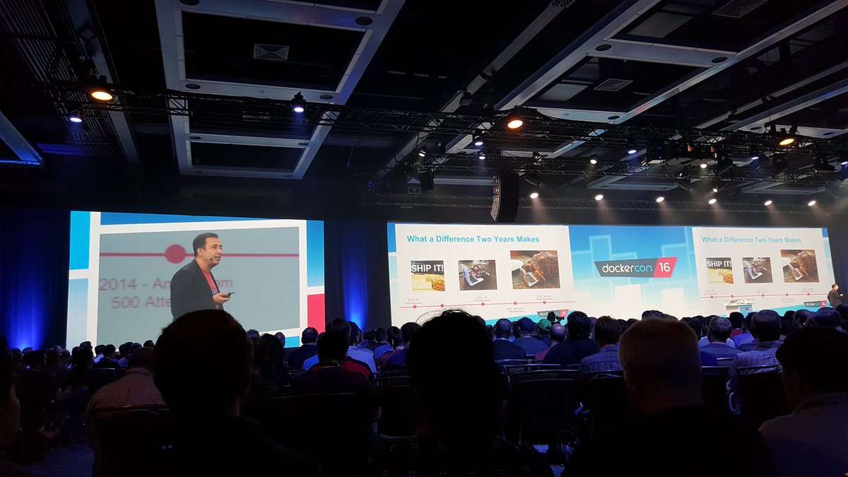 What a difference two years makes. #dockercon #DevOps