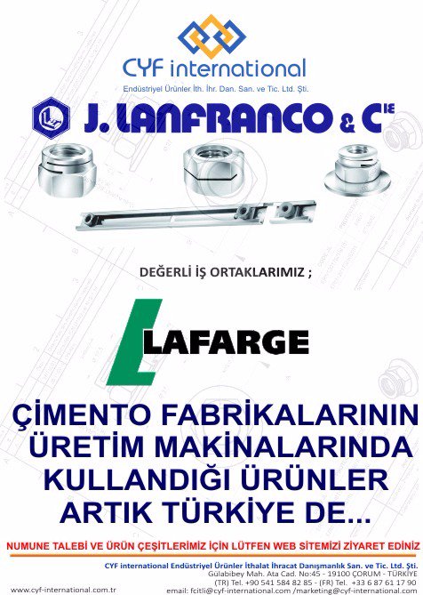 CYFint's tweet photo. #cyfinternational #lanfranco #selflockingnut #lafarge #cement #cimento https://t.co/zaN69GxG05