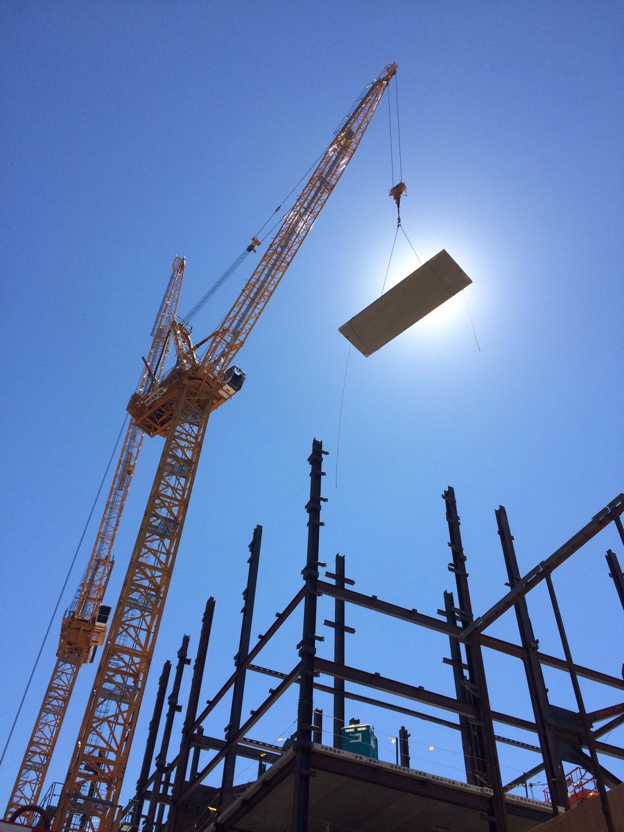 CallahanInc's tweet photo. Tower structural steel and precast plank is #goingup @AtAssemblyRow! #Block6 #SomervilleMa https://t.co/BD9UbgxQd1